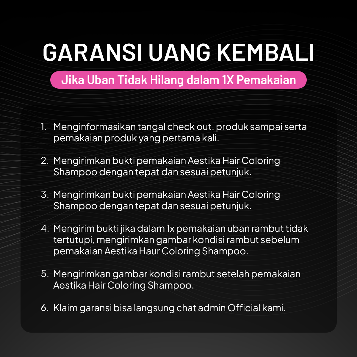 Aestika shampoo penutup uban tanpa amonia BPOM dan halal