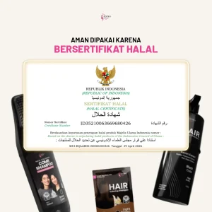 Sertifikat Halal & registrasi BPOM Aestika Hair Coloring Shampoo