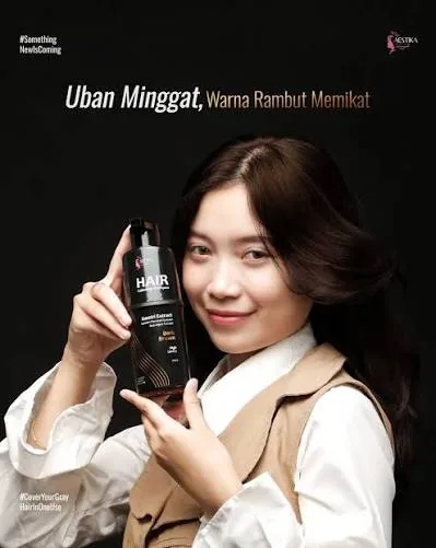 Aestika Hair Coloring Shampoo — uban minggat, warna rambut memikat