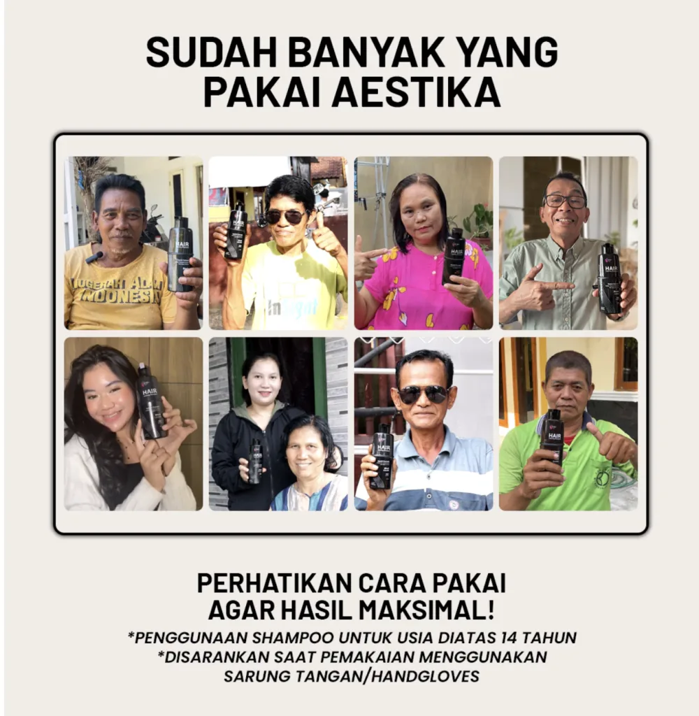 Sudah banyak yang pakai Aestika - foto pelanggan asli memegang produk