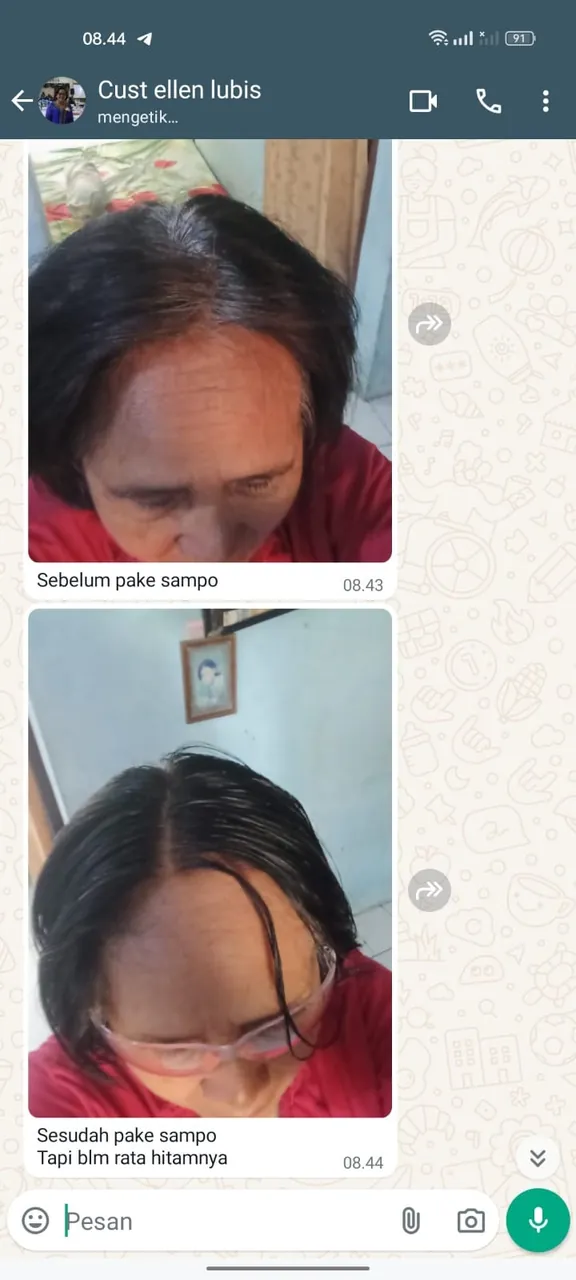 Testimoni pembeli via WhatsApp